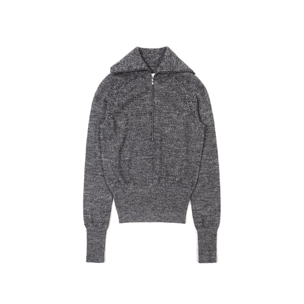 ISABEL MARANT ETOILE Wool blend hooded sweater with zip detail
